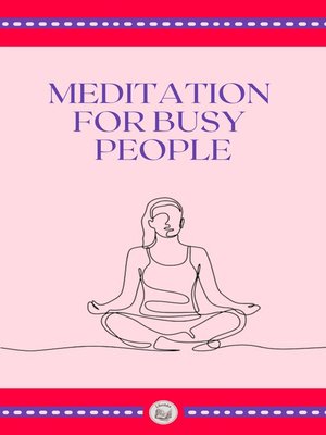 cover image of MEDITATION FOR BUSY PEOPLE